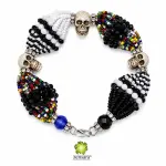PULSERA ORISHA ESHU DE 18 HILOS CON CAMINO DE MUERTO EN ZENSARA