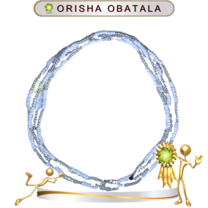 COLLAR ORISHA OBATALA DE CHAQUIRA EN ZENSARA