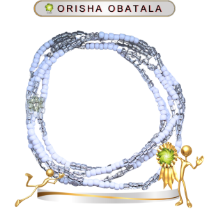 COLLAR ORISHA OBATALA DE CHAQUIRÓN EN ZENSARA