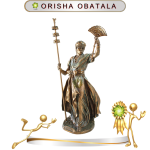 FIGURA ORISHA OBATALA DE BRONCE EN ZENSARA
