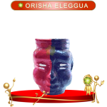 CAMINERO ORISHA ELEGGUA DE BOLSILLO CON CARA EN ZENSARA