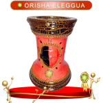 CASA ORISHA ELEGGUA CON PEDESTAR DE 3 PIEZAS EN ZENSARA