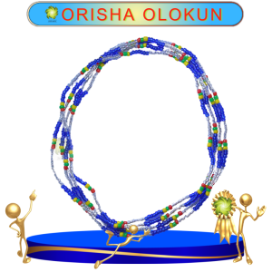 COLLAR ORISHA OLOKUN DE CHAQUIRA EN ZENSARA