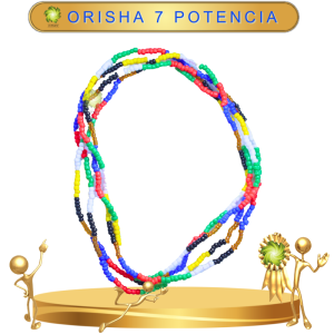 COLLAR ORISHA 7 POTENCIAS DE CHAQUIRA EN ZENSARA