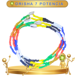 COLLAR ORISHA 7 POTENCIA DE CHAQUIRÓN CON CAURY EN ZENSARA