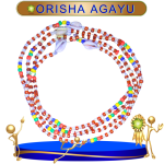 COLLAR ORISHA AGAYU DE CHAQUIRÓN CON CAURY EN ZENSARA