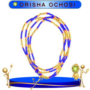 COLLAR ORISHA OCHOSI DE CHAQUIRIÓN EN ZENSARA