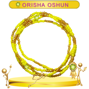 COLLAR ORISHA OSHUN DE CHAQUIRÓN EN ZENSARA