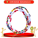 COLLAR ORISHA SHANGO CON CAMINO DE MUERTO EN ZENSARA