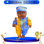 MUÑECO TOBY ORISHA OCHOSI DE SATIN EN ZENSARA