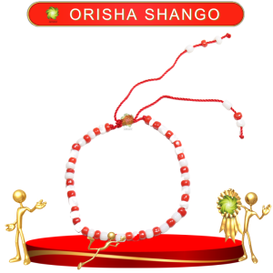 PULSERA ORISHA SHANGO DE CHAQUIRON AJUSTABLE EN ZENSARA