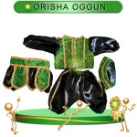 ROPA MUÑECO GATEADOR ORISHA OGGUN DE GALA EN ZENSARA