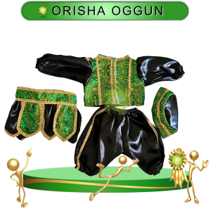 ROPA MUÑECO GATEADOR ORISHA OGGUN DE GALA EN ZENSARA