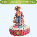 FUGURA ORISHA ELEGGUA SENTADO DISEÑADO EN ZENSARA