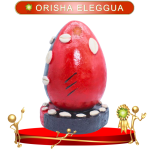 FIGURA HUEVO ORISHA ELEGGUA DE COLOR 40 CM EN ZENSARA