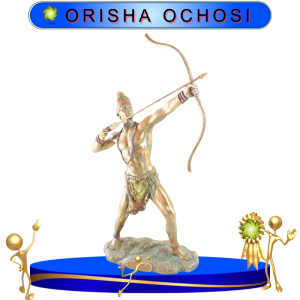 FIGURA ORISHA OCHOSI BRONCE EN ZENSARA