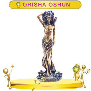 FIGURA ORISHA OSHUN DE BRONCE IMPORTADA DE 30 CM EN ZENSARA