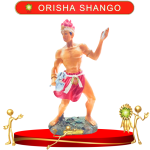 FIGURA ORISHA SHANGO PARADO DE COLOR EN ZENSARA