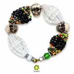 PULSERA ORISHA OBATALA DE 18 HILOS CON CAMINO DE MUERTO EN ZENSARA