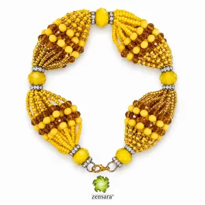 PULSERA ORISHA OSHUN DE 18 HILOS EN ZENSARA