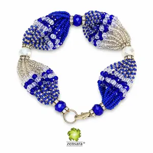 PULSERA ORISHA YEMAYA DE 18 HILOS EN ZENSARA