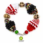 PULSERA ORISHA SHANGO DE 18 HILOS CON CAMANO DE MUERTO EN ZENSARA