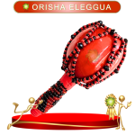 MARACA ORISHA ELEGGUA DE RED EN ZENSARA