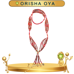 MAZO PERSONAL ORISHA OYA CUENTAS RAYADA EN ZENSARA