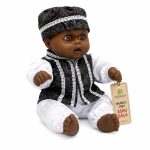 Muñeco Toby Eshú de Gala Blanco y Negro en Metepec