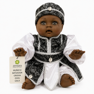 Muñeco Orisha Eshu Gateador de Gala Artesanal | Zensara Metepec