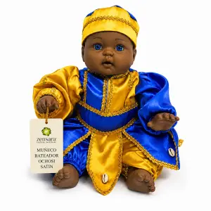 Muñeco Orisha Ochosi Gateador de Satín Artesanal | Zensara Metepec