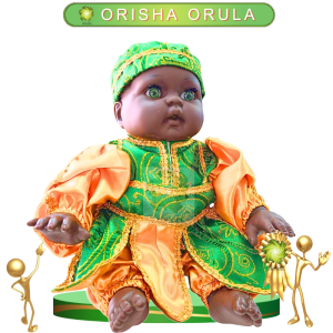 MUÑECO GATEADOR ORISHA ORULA DE GALA EN ZENSARA