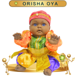 MUÑECO GATEADOR ORISHA OYA DE GALA EN ZENSARA