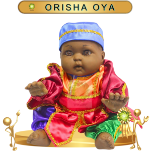 MUÑECO GATEADOR ORISHA OYA DE SATIN EN ZENSARA