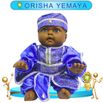 MUÑECO GATEADOR ORISHA YEMAYA DE GALA EN ZENSARA
