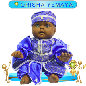 MUÑECO GATEADOR ORISHA YEMAYA DE GALA EN ZENSARA
