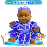 MUÑECO GATEADOR ORISHA YEMAYA DE SATIN EN ZENSARA