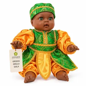 Muñeco Orisha Orula Gateador de Gala Artesanal | Zensara Metepec
