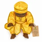 Muñeco Orisha Oshún Gateador de Satín Artesanal | Zensara Metepec