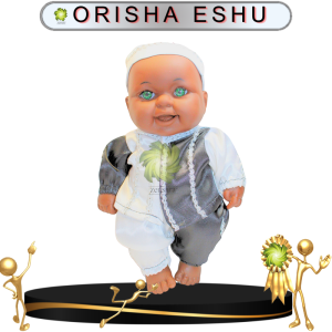 MUÑECO TOBY ORISHA ESHU DE SATÍN EN ZENSARA