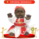 MUÑECO GATEADOR ORISHA SHANGO DE GALA EN ZENSARA
