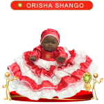 MUÑECO MINI ORISHA SHANGO DE VESTIDO EN ZENSARA