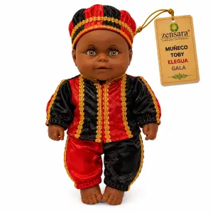 Muñeco Toby Eleguá de Gala Rojo y Negro | Zensara Metepec
