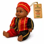 Muñeco Toby Eleguá de Satín Rojo y Negro | Zensara Metepec
