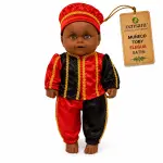 Muñeco Toby Eleguá de Satín Rojo y Negro | Zensara Metepec