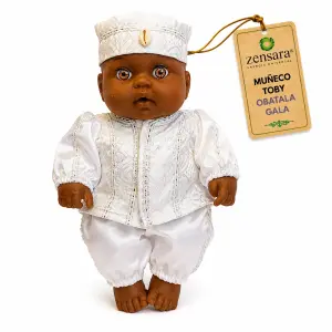 Muñeco Toby Obatalá de Gala Blanco | Zensara Metepec