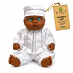 Muñeco Toby Obatalá de Satín Blanco | Zensara Metepec