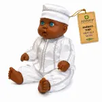 Muñeco Toby Obatalá de Satín Blanco | Zensara Metepec