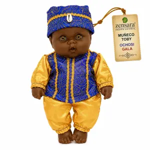Muñeco Toby Ochosi de Gala Azul y Amarillo | Zensara Metepec