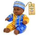 Muñeco Toby Ochosi de Satín Azul y Amarillo | Zensara Metepec